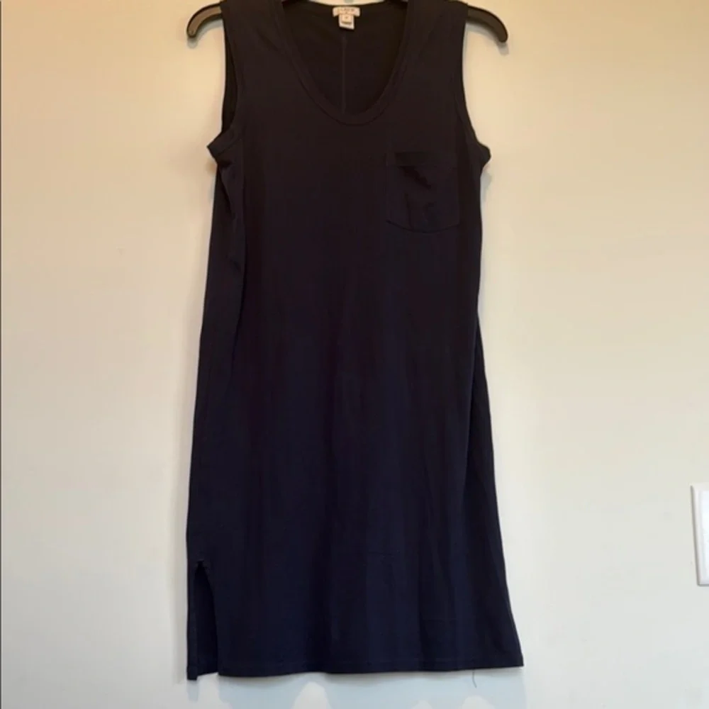 J. Crew Black Sleeveless V-Neck Sheath Dress